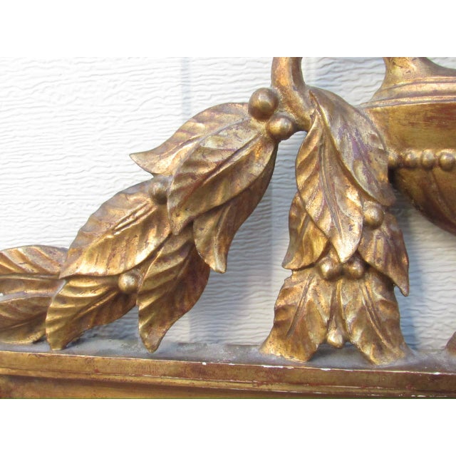 Antique Italian Neoclassical Style Giltwood Mirror For Sale - Image 11 of 18