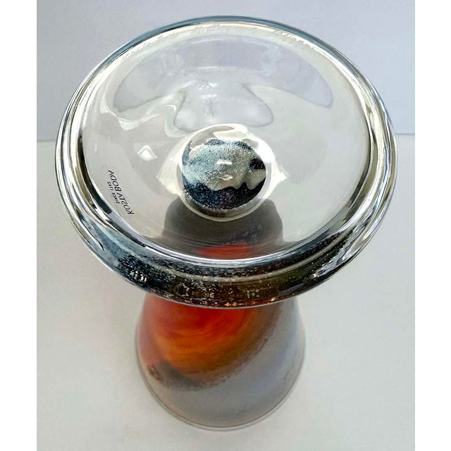 Kjell Engman Kjell Engman for Kosta Boda Colorful Cone Vase For Sale - Image 4 of 5