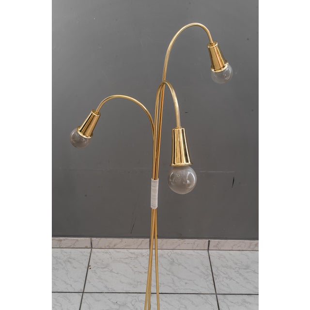 Gold Floor Lamp from Rupert Nikoll, Vienna, 1960s For Sale - Image 8 of 18