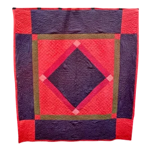 1930s Diamond in a Square Amish Quilt