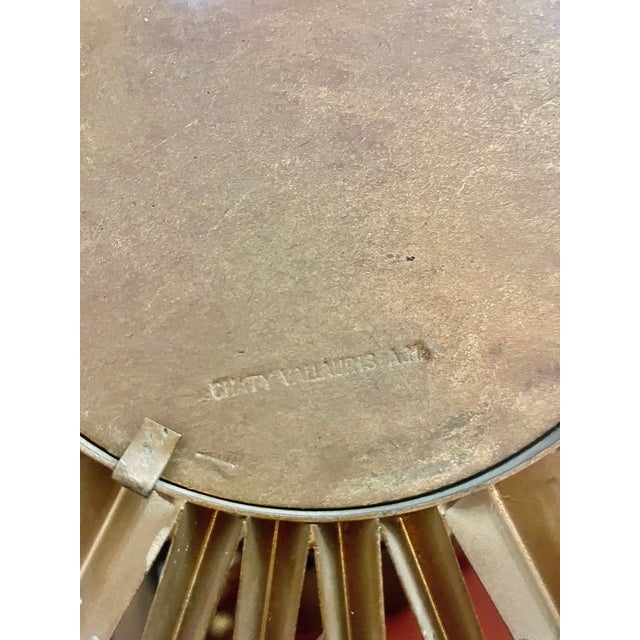 Mid-Century Modern Sunburst Mirror by Chaty Vallauris, France, 1950s For Sale - Image 3 of 6