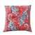 Indian Red and Navy Embroidered Bengal Tiger Pillow For Sale - Image 3 of 3