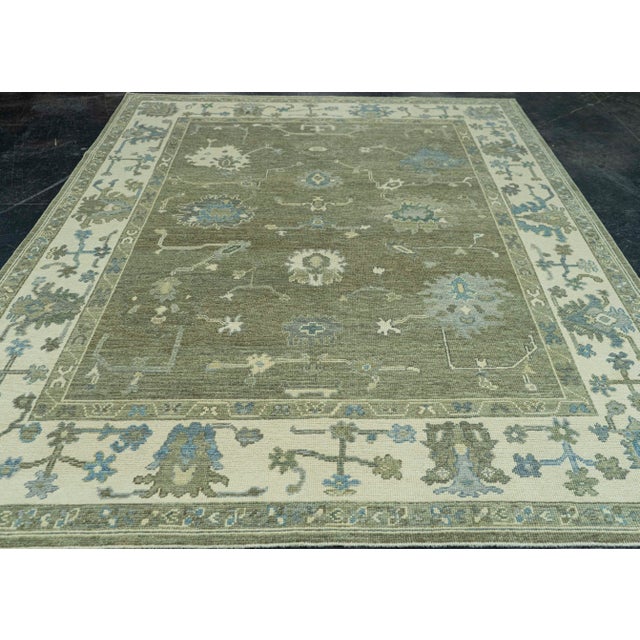 Early 21st Century Turkish Oushak Rug 7'6" x 10'2" #19147 For Sale - Image 5 of 8