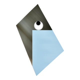 Contemporary Abstract Stainless Steel, Plexiglas, Wood, Paint "Plinth 12" by Tom Henderson For Sale