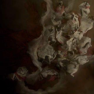 Embracing Senses by Mariska Karto | Photograph on aluminum of abstract figures in flowing fabrics For Sale