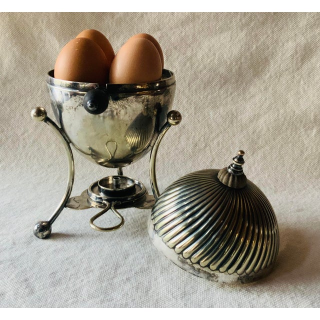 Victorian English Silver Plated Egg Coddler by a.w. & Co For Sale - Image 4 of 14