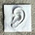 Mid-Century Modern Vintage Boho Plaster Relief of Ear For Sale - Image 3 of 10