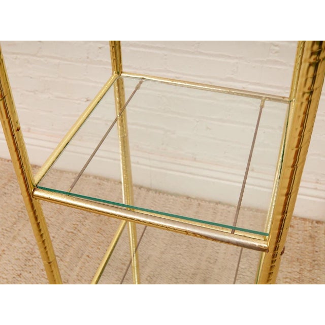 Mid 20th Century Gold Hollywood Regency Shelf For Sale - Image 5 of 10