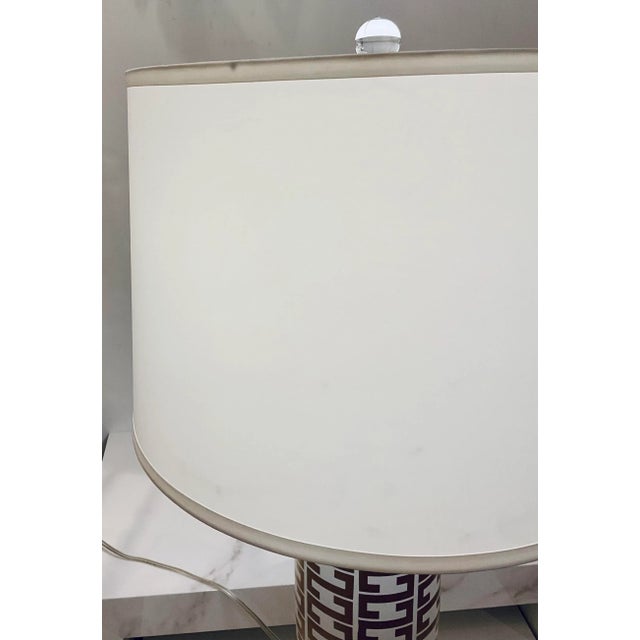 Contemporary Gold and White Key Cameron Table Lamp For Sale - Image 4 of 5