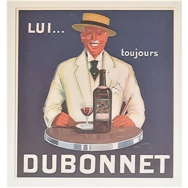 RARE to find as a PAIR! This is a set of 2 Dubonnet prints by the acclaimed Art Deco posterist Jean Carlu (1900-1977)....