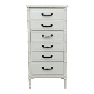 Mid 20th Century Henry Link Style Lingerie Chest Hollywood Regency Vintage Tall Dresser