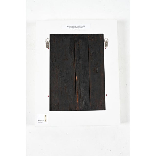 Brown Antique Carved Wooden Dogon Granary Door in a Display Shadow Box. For Sale - Image 8 of 8
