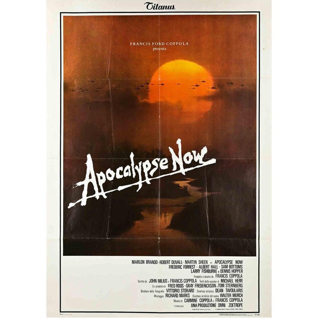 Vintage Two Sheet Apocalypse Now Poster, Italy, 1970s For Sale