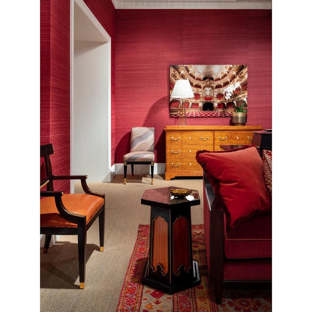 Brown Biedermeier Dresser with Brass Handles For Sale - Image 8 of 8