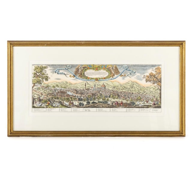 Brown Framed Map of Tuscania For Sale - Image 8 of 8