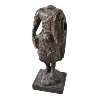 19th or 20th Century Spanish Colonial Style Carved Headless Santos Figure For Sale