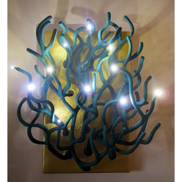 #Early 21st Century Organic Modernist Oversized 'Algae' Wall Lamp by Diane Grant For Sale - Image 6 of 7