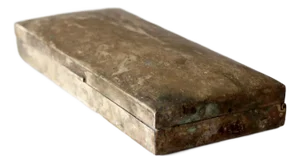 Vintage Silver-Plated Box With Patina