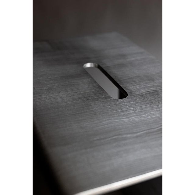 Metal Como Aluminum Stool by Form & Eisen For Sale - Image 7 of 18