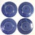 Ceramic Bordallo Pinheiro-“Seashell Service Blue”-Luncheon Plates – Set of Four For Sale - Image 7 of 8
