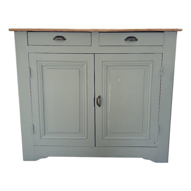 Parisian Buffet in Verdigris Green, 1930s For Sale