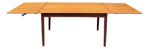 Mid-Century Modern Danish Draw-Leaf Teak Dining Table