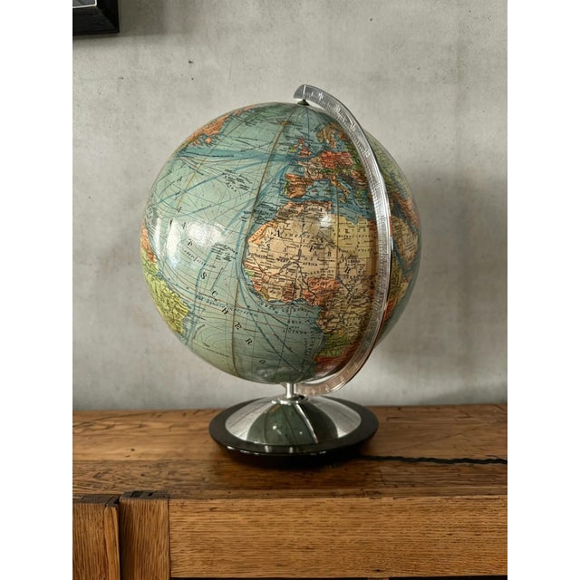 1960s Vintage Duo Glass Globe Lamp from DBG, Germany, 1960s For Sale - Image 5 of 11