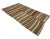 1960s Vintage Striped Natural Brown Kilim Rug- 6′2″ × 10′9″ For Sale - Image 4 of 7