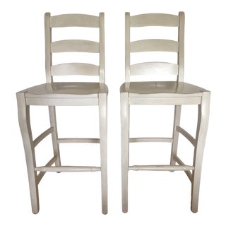 Pottery Barn Wynn Bar Stools - a Pair For Sale