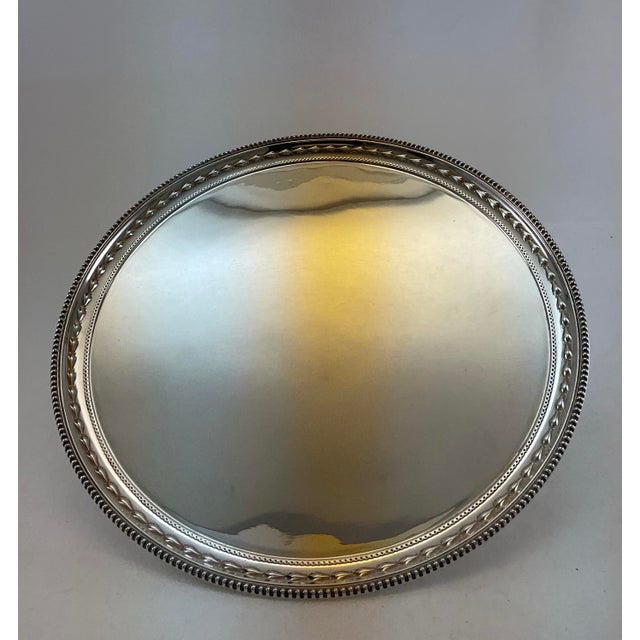 Silver Wonderful Beaded Salver For Sale - Image 12 of 17