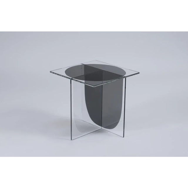 Contemporary Glass Bipolar Coffee Table by OS and OOS For Sale - Image 3 of 6