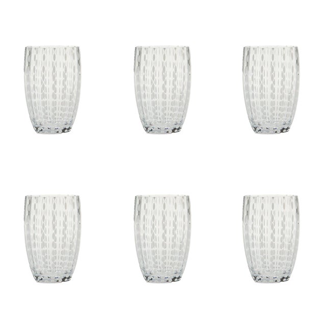 Contemporary Perle Tumbler in Transparent - Set of 6 For Sale - Image 3 of 3