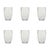 Contemporary Perle Tumbler in Transparent - Set of 6 For Sale - Image 3 of 3