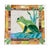 Mid-Century Modern Vintage Iron & Stained Glass Mosaic Frog Garden Table For Sale - Image 3 of 8