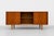 Long Mid Century Modern Teak Credenza | Danish Sliding Door Sideboard, C. 1960's For Sale - Image 4 of 13