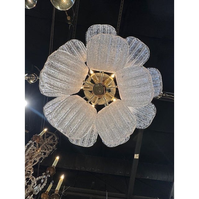 Modern Murano Bell Chandelier For Sale - Image 4 of 4