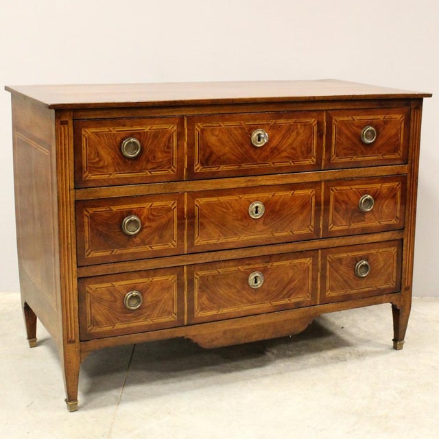 18th Century Louis XVI Chest of Drawers in Walnut For Sale - Image 14 of 14