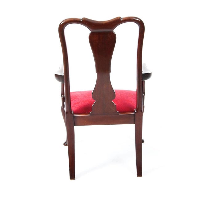20th Century Queen Anne Revival Mahogany Child's Chair For Sale - Image 10 of 12