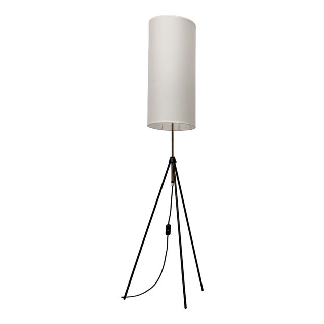 Mid-Century Minimalist Tripod Floor Lamp, 1960s For Sale