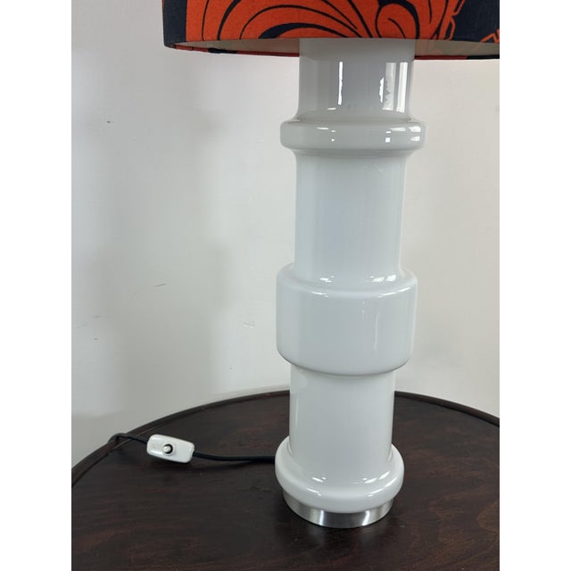 Vintage Lamp in White Opaline Murano Glass from Doria Leuchten, Italy, 1970 For Sale - Image 6 of 12