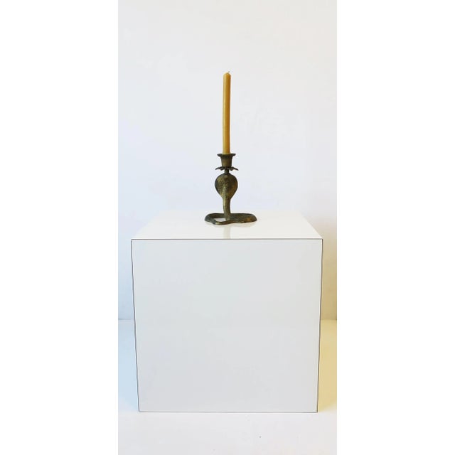 Early 20th Century Cobra Snake Candlestick Holder, Circa Early 20th Century For Sale - Image 5 of 13