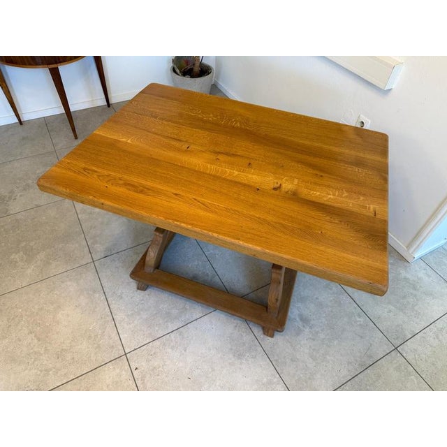 Wood Antique Farmhouse Table in Oak Wood from Jogltisch For Sale - Image 7 of 13