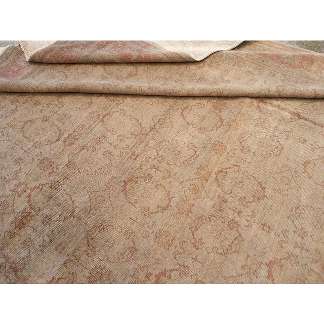 Galerie Shabab Collection Early 20th Century Turkish Oushak Large Carpet For Sale - Image 10 of 10