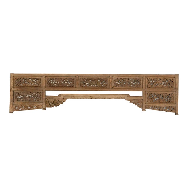 Celestial Artistry, Antique Asian Wall Canopy For Sale