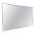 c1960s Large 37x61 Rectangle Solid Aluminum Frame Mid Century Modern Wall Mirror For Sale