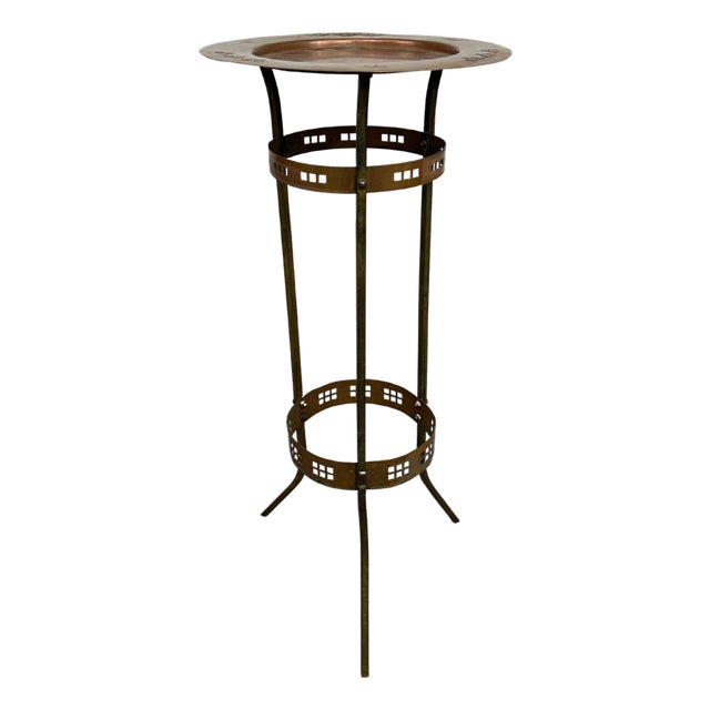Viena Secession Brass Side Table by Josef Hoffmann, 1890s For Sale