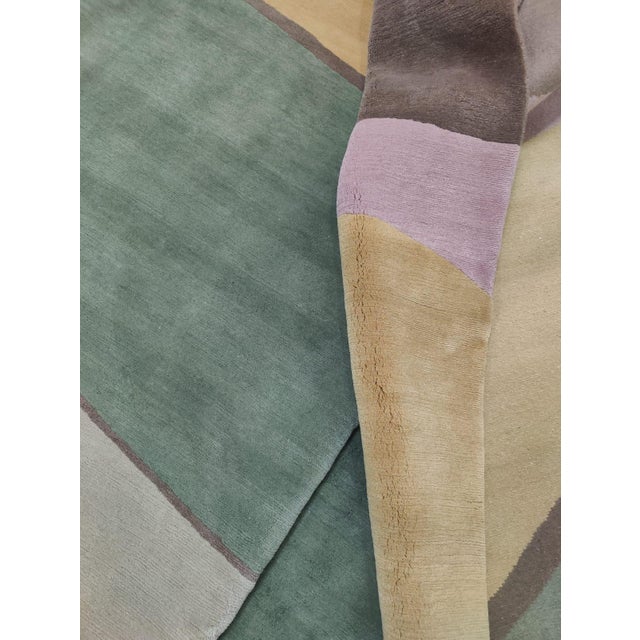 Large Hand-Knotted Pure Wool Rug, 2000s For Sale - Image 12 of 18