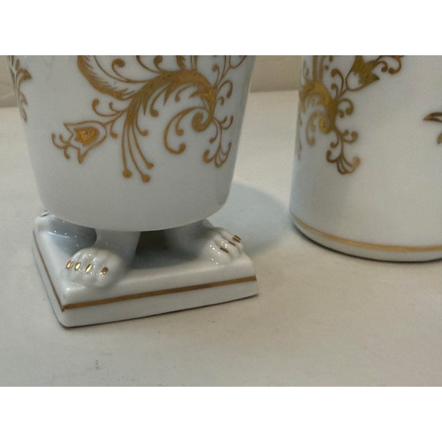 What an extraordinary find ! A vintage tobacco set - cigarette holder and table lighter. Beautifully hand painted with...