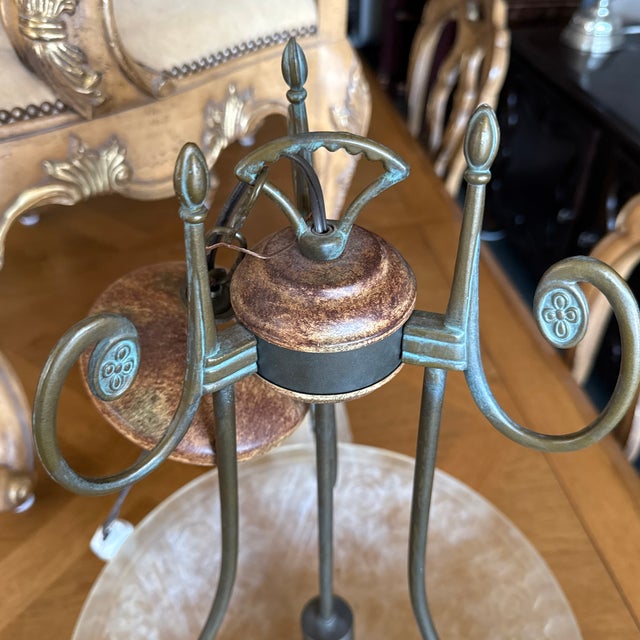 Vintage Cast Glass Chandelier For Sale - Image 12 of 12