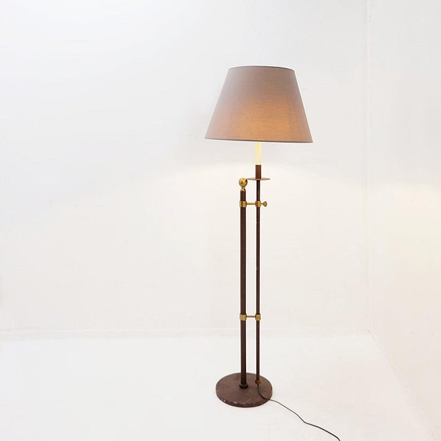 Mid-Century Height-Adjustable Floor Lamp in the style of Bergboms, 1960s For Sale - Image 6 of 14